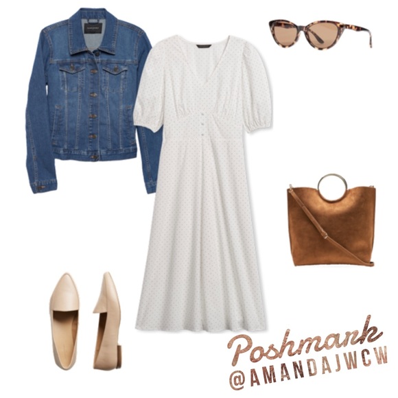 Banana Republic Classic Midi Dress - Black - NWT! - Picture 8 of 14